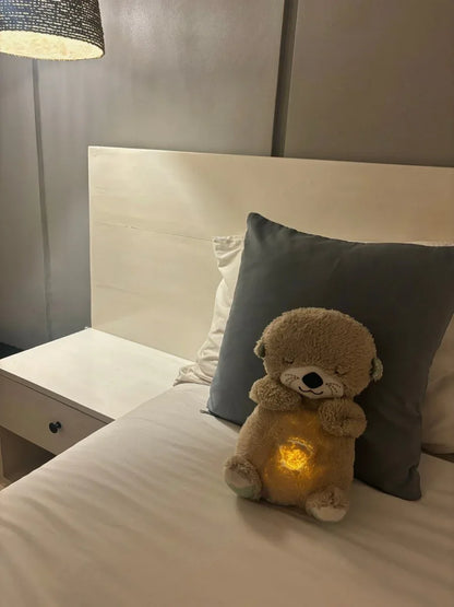 Peluche Teddy Anti - Anxiété™ – Compagnon Lumineux & Musical pour Nuits Paisibles (1 à 6 ans) - Rondor