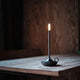 Bougie LED aluminium 23 cm - lumière chaude sans flamme