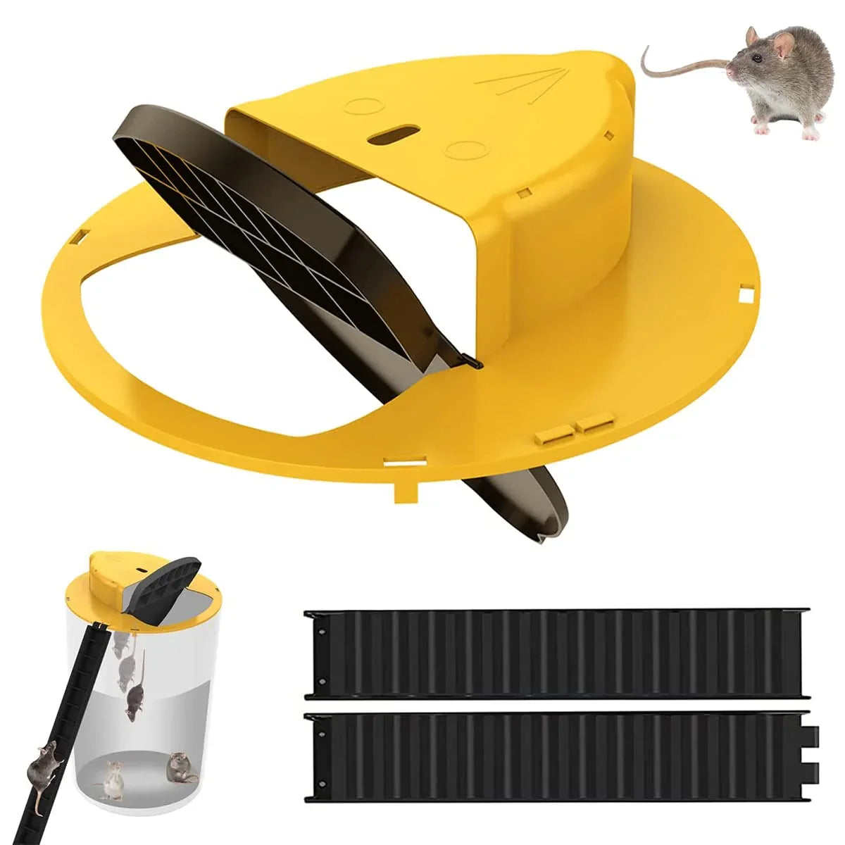 Pièges à Souris Écologiques - Seau Couvercle Lot de 4 - Rondor