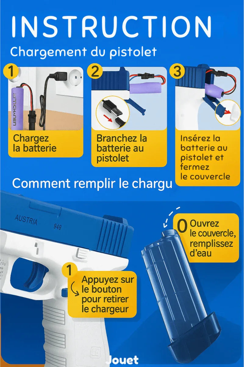 Pistolet à Eau Électrique - Rondor