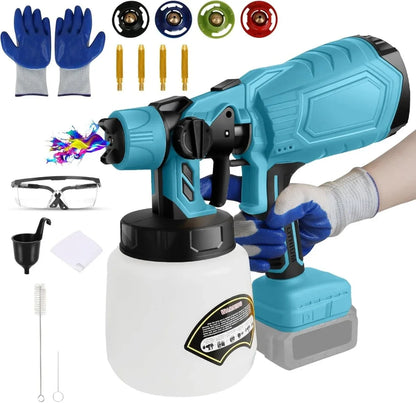 Pistolet Peinture Electrique Sans Fil - Projets Rapides et Efficace - Rondor