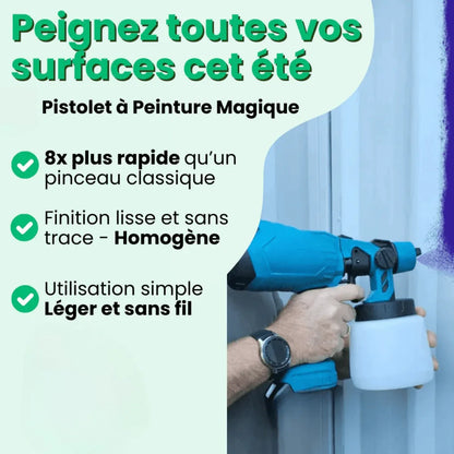 Pistolet Peinture Electrique Sans Fil - Projets Rapides et Efficace - Rondor