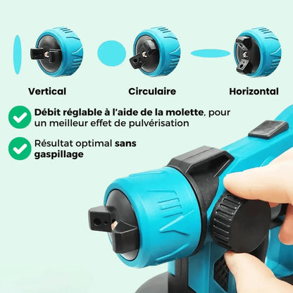 Pistolet Peinture Electrique Sans Fil - Projets Rapides et Efficace - Rondor