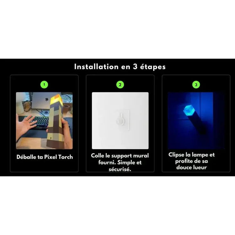Pixel Torch – La lumière Minecraft qui chasse les monstres de la nuit - Rondor