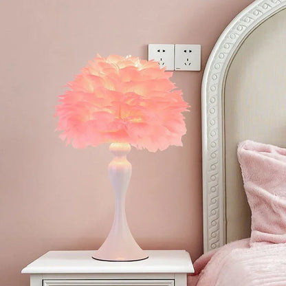 PlumaLuxe™ – Lampe de Table à Plumes Élégante Style Nordique Moderne | RONDOR - Rondor