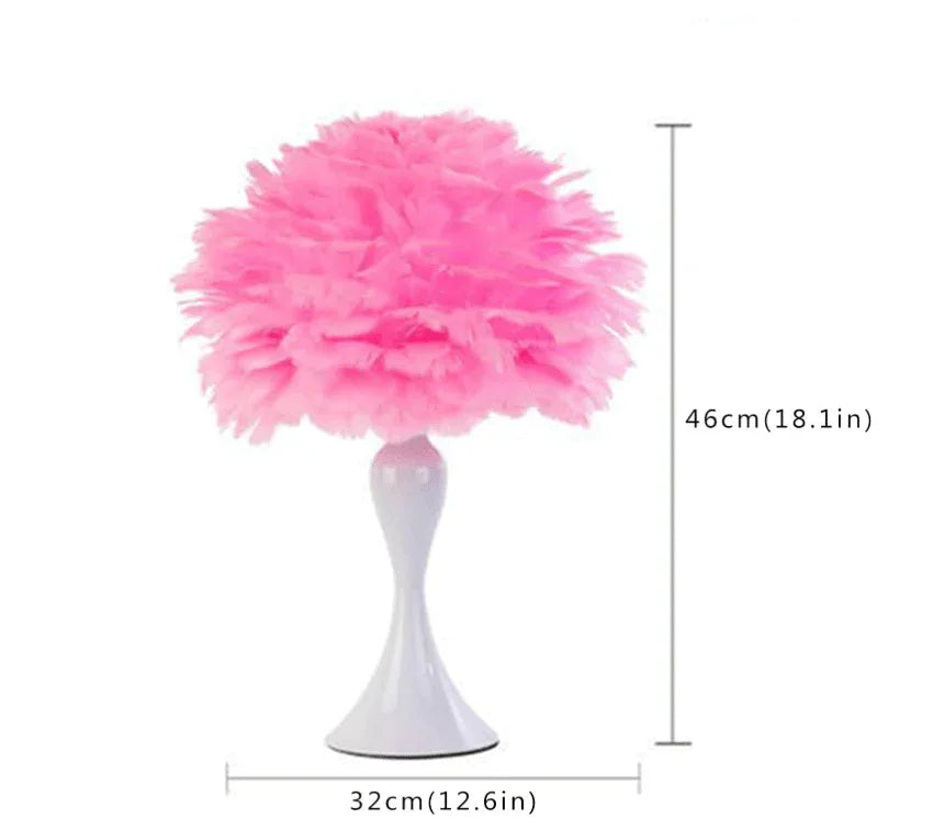 PlumaLuxe™ – Lampe de Table à Plumes Élégante Style Nordique Moderne | RONDOR - Rondor