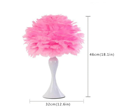 PlumaLuxe™ – Lampe de Table à Plumes Élégante Style Nordique Moderne | RONDOR - Rondor