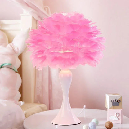 PlumaLuxe™ – Lampe de Table à Plumes Élégante Style Nordique Moderne | RONDOR - Rondor