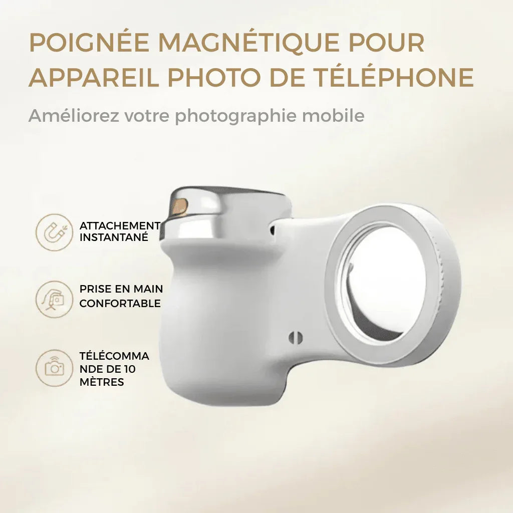 Poignée magnétique pour appareil photo de téléphone - Rondor