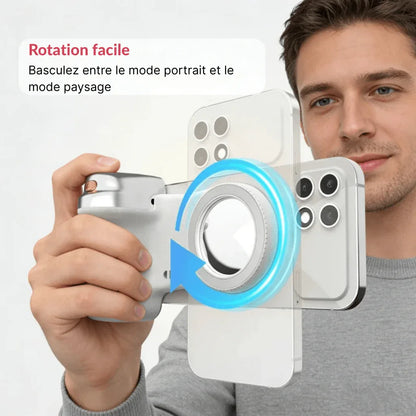 Poignée magnétique pour appareil photo de téléphone - Rondor