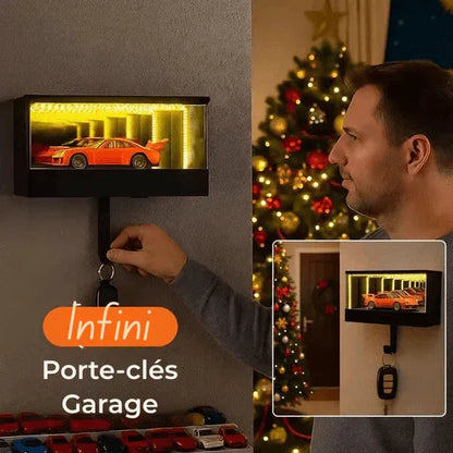 Porte - Clés Garage Infini - Effet Tunnel Lumineux LED, Arrêt Automatique, Cadeau Voiture - Rondor