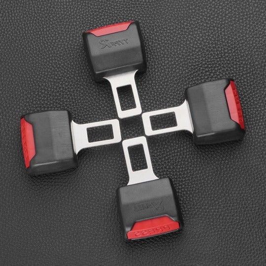 Car Seat Belt Extenders with Metal Buckle, Set of 2