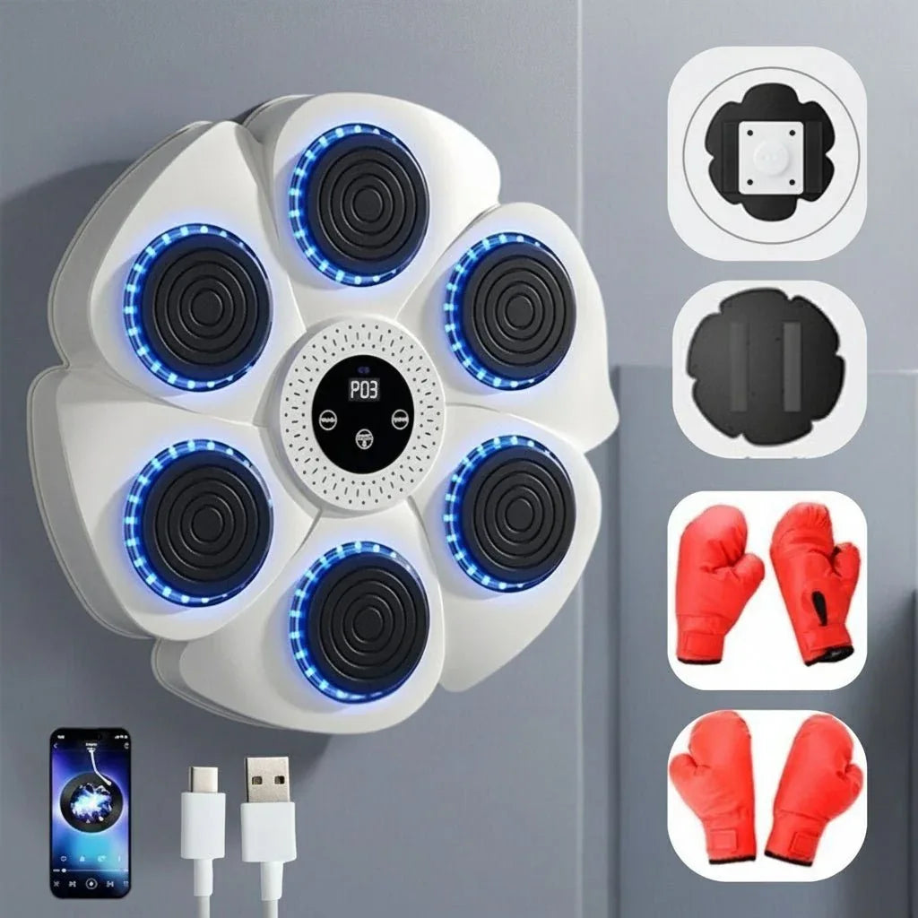 PUNCHBEAT – Machine de boxe intelligente avec musique Bluetooth et éclairage RGB - Rondor