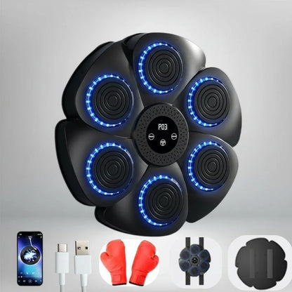 PUNCHBEAT – Machine de boxe intelligente avec musique Bluetooth et éclairage RGB - Rondor