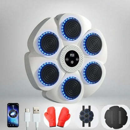 PUNCHBEAT – Machine de boxe intelligente avec musique Bluetooth et éclairage RGB - Rondor