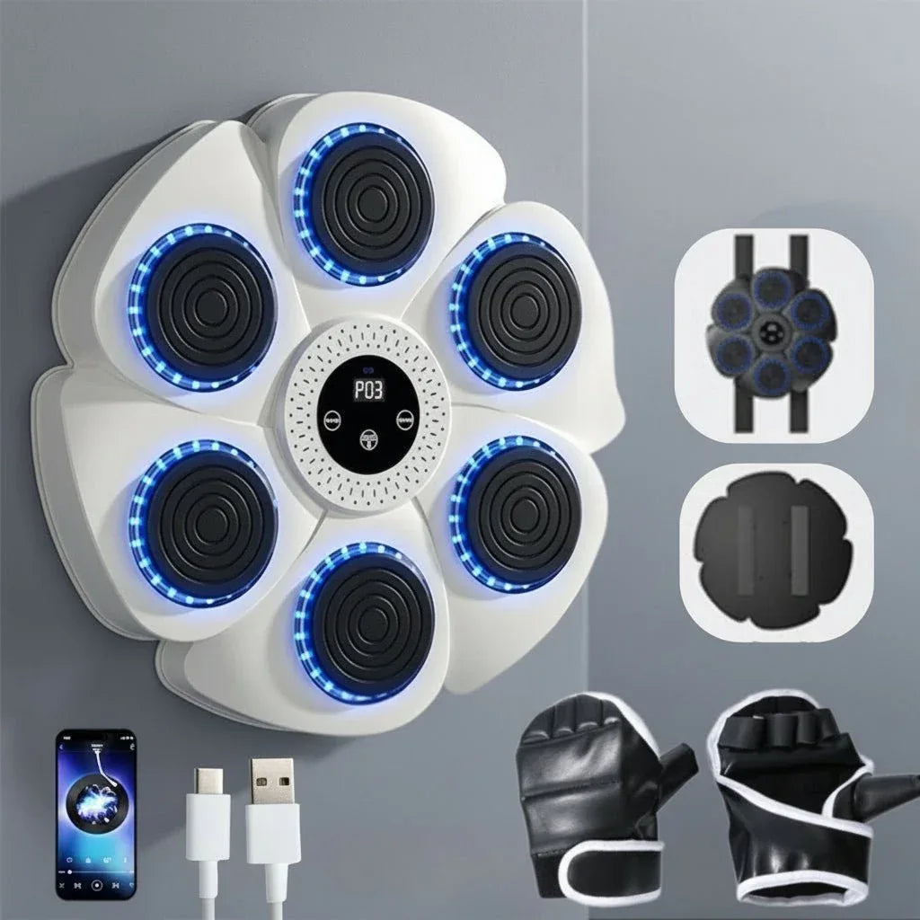 PUNCHBEAT – Machine de boxe intelligente avec musique Bluetooth et éclairage RGB - Rondor
