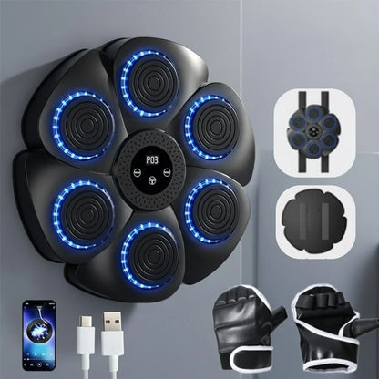 PUNCHBEAT – Machine de boxe intelligente avec musique Bluetooth et éclairage RGB - Rondor