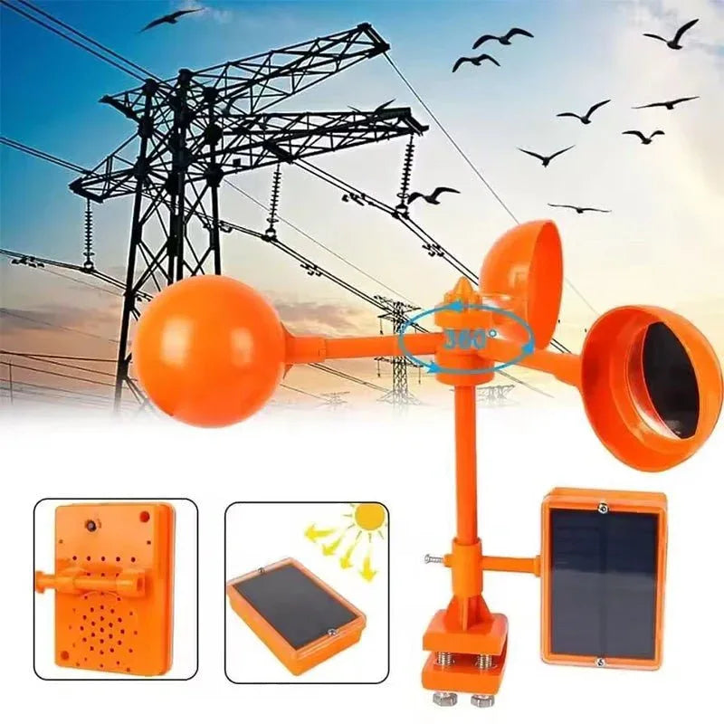 Réflecteur Anti - Oiseaux & Girouette Sonore | Protection & Décoration Écologique - Rondor