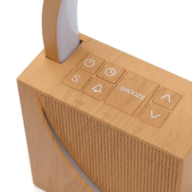 Réveil Lumineux Multifonction – Lampe Tactile avec Bruits Blancs & Wake - Up Light - Rondor
