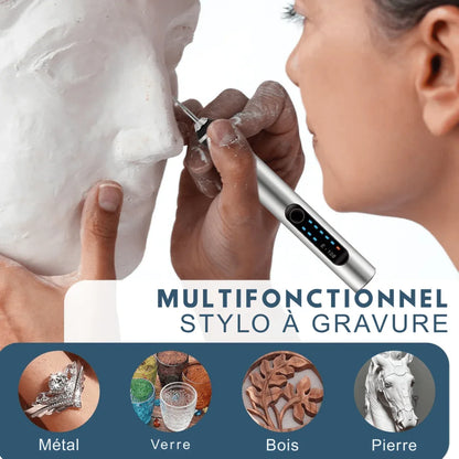 RotarPro™ | Stylo Graveur Électrique Sans Fil, Outil de Gravure Multifonction - Rondor