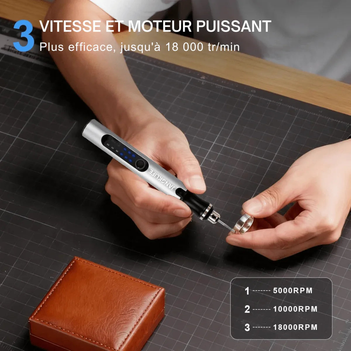 RotarPro™ | Stylo Graveur Électrique Sans Fil, Outil de Gravure Multifonction - Rondor
