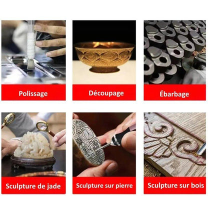 RotarPro™ | Stylo Graveur Électrique Sans Fil, Outil de Gravure Multifonction - Rondor
