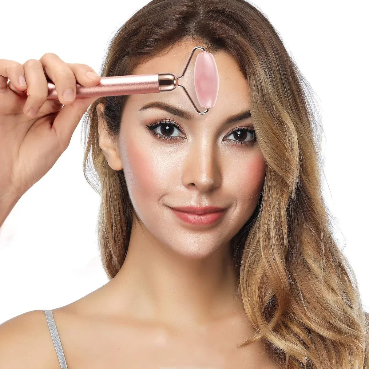 Rouleau Jade Vibrant Lifting Visage 5 en 1 - Rondor