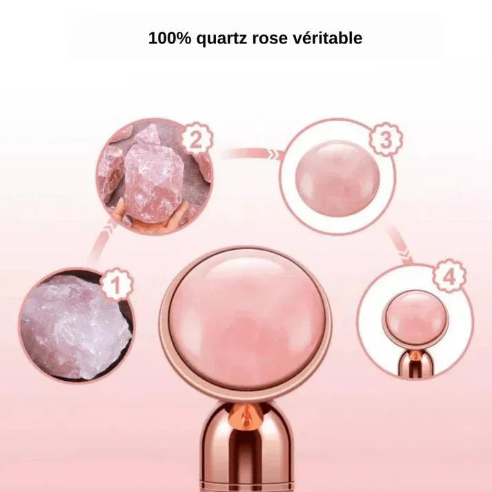 Rouleau Jade Vibrant Lifting Visage 5 en 1 - Rondor