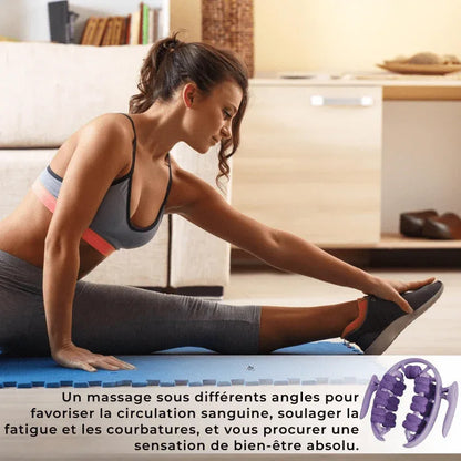 ROULEAU MASSAGE 3 EN 1 : CELLULITE - JAMBES LOURDES - RÉTENTION D'EAU - Rondor