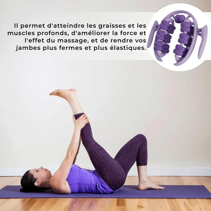 ROULEAU MASSAGE 3 EN 1 : CELLULITE - JAMBES LOURDES - RÉTENTION D'EAU - Rondor