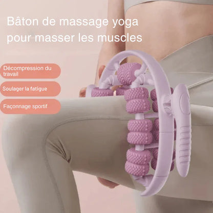 ROULEAU MASSAGE 3 EN 1 : CELLULITE - JAMBES LOURDES - RÉTENTION D'EAU - Rondor