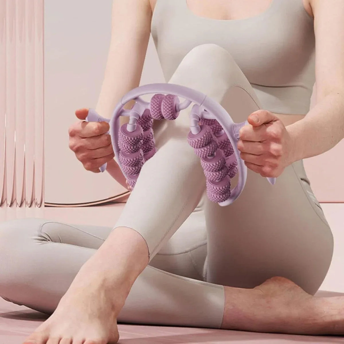 ROULEAU MASSAGE 3 EN 1 : CELLULITE - JAMBES LOURDES - RÉTENTION D'EAU - Rondor