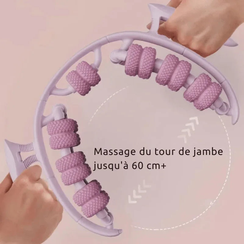 ROULEAU MASSAGE 3 EN 1 : CELLULITE - JAMBES LOURDES - RÉTENTION D'EAU - Rondor