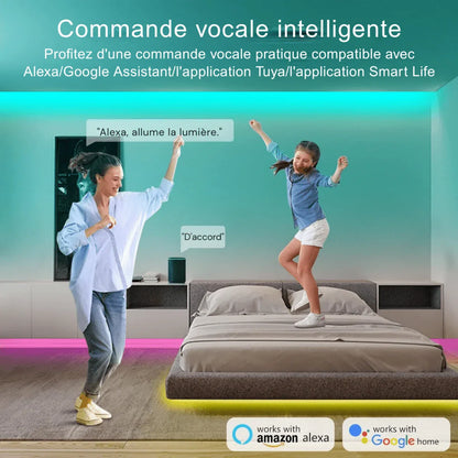 Ruban Néon LED Flexible Design Ondulé RGBIC - Rondor
