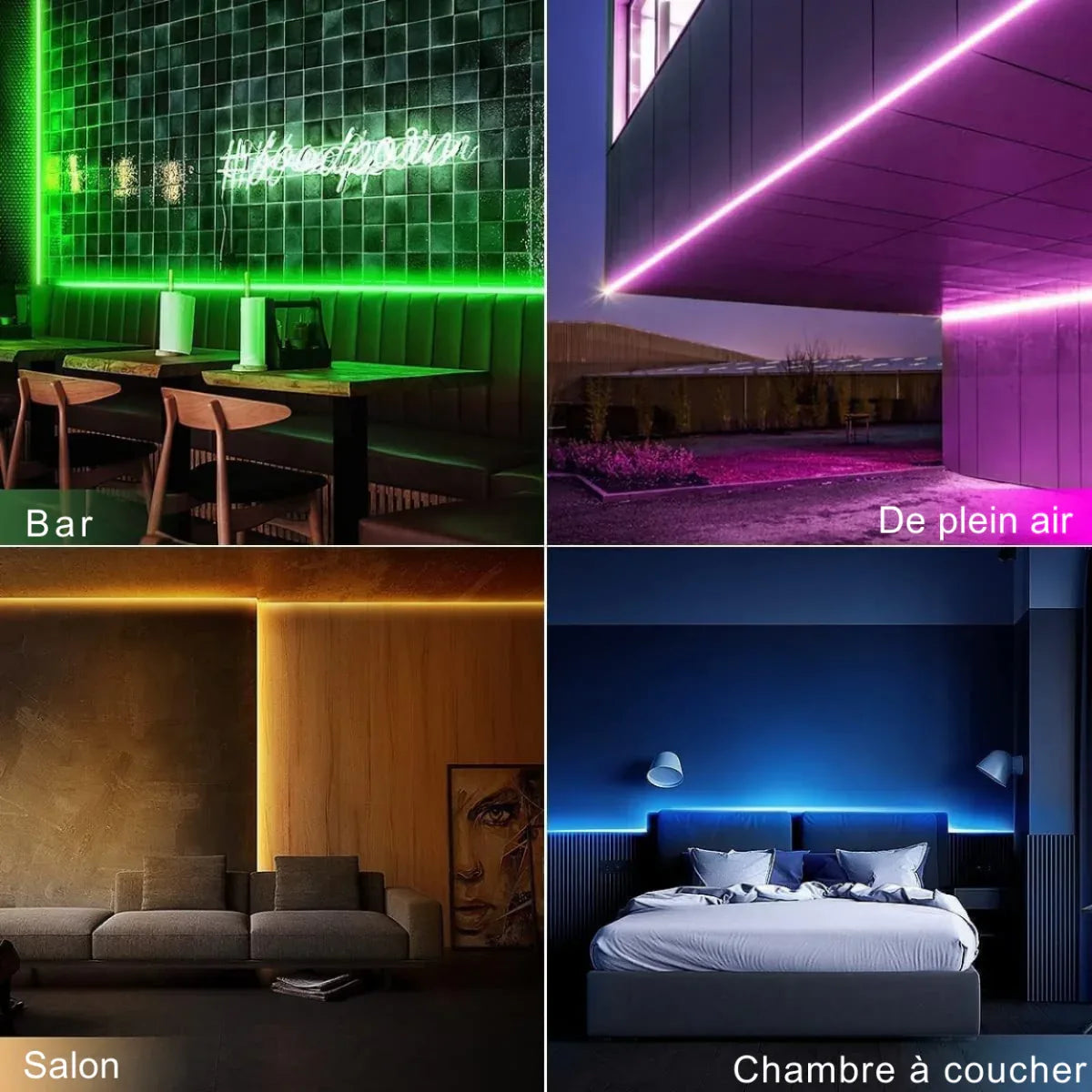Ruban Néon LED Flexible Design Ondulé RGBIC - Rondor