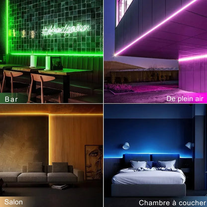 Ruban Néon LED Flexible Design Ondulé RGBIC - Rondor
