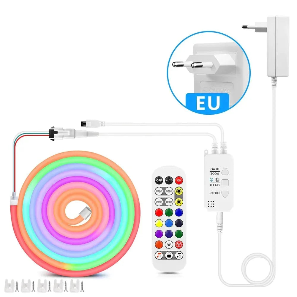 Ruban Néon LED Flexible Design Ondulé RGBIC - Rondor
