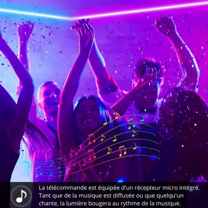 Ruban Néon LED Flexible Design Ondulé RGBIC - Rondor