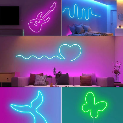 Ruban Néon LED Flexible Design Ondulé RGBIC - Rondor