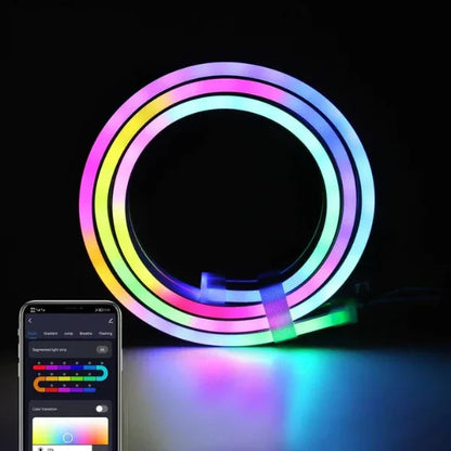 Ruban Néon LED Flexible Design Ondulé RGBIC - Rondor
