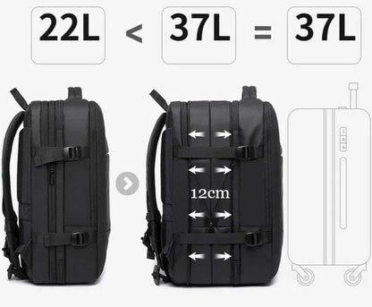 Sac à Dos de Voyage Cabine Avion™ – Extensible, USB & Compatible Bagage Cabine | RONDOR - Rondor