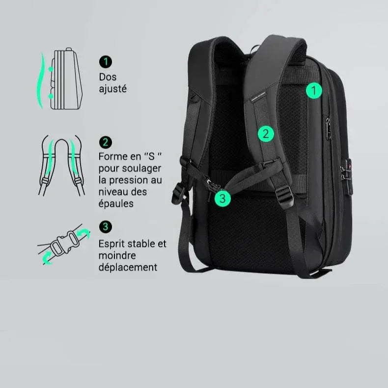 Sac à Dos Intelligent à Coque Rigide et Extensible – Voyage, Travail, Quotidien | RONDOR - Rondor