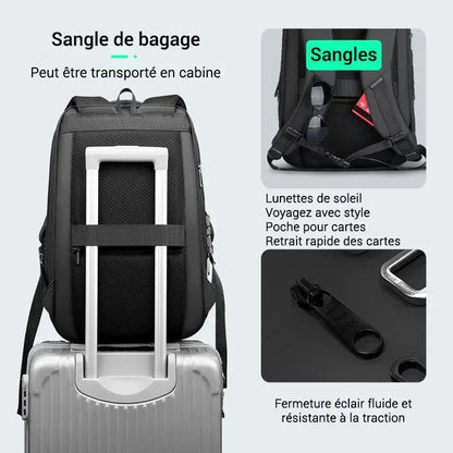 Sac à Dos Intelligent à Coque Rigide et Extensible – Voyage, Travail, Quotidien | RONDOR - Rondor