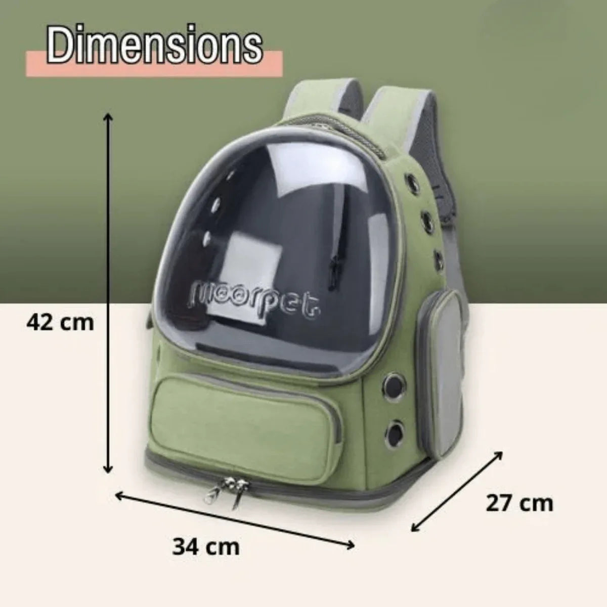 Sac à Dos pour Chat - Bulle Transparente | JuJuCatPack™ - Rondor
