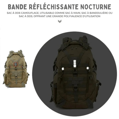 Sac à Dos Tactique Extérieur Militaire - Résistant Aventure - Rondor