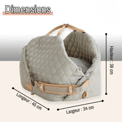 Sac de Transport pour chien 6kg max (ou Chat 8 kg max) - Avec Coussin Confortable | JuJuCocoonBag™ - Rondor