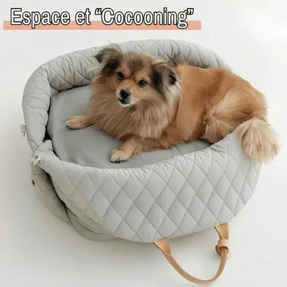 Sac de Transport pour chien 6kg max (ou Chat 8 kg max) - Avec Coussin Confortable | JuJuCocoonBag™ - Rondor