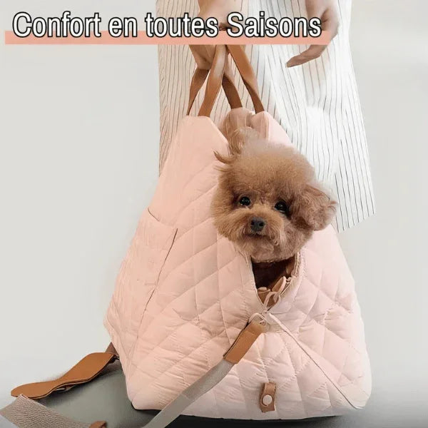 Sac de Transport pour chien 6kg max (ou Chat 8 kg max) - Avec Coussin Confortable | JuJuCocoonBag™ - Rondor