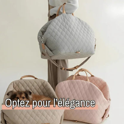 Sac de Transport pour chien 6kg max (ou Chat 8 kg max) - Avec Coussin Confortable | JuJuCocoonBag™ - Rondor
