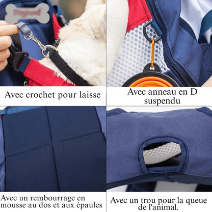 SacPorto - Sac à Dos pour Chien - Sac de Transport - Voyage - Rondor